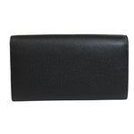 Bvlgari Black Leather Long Wallet (Bi-Fold) (Pre-Owned)