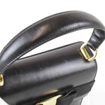 Salvatore Ferragamo Black Leather Shoulder Bag (Pre-Owned)