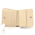 Balenciaga Beige Leather Middle Wallet (Bi-Fold)