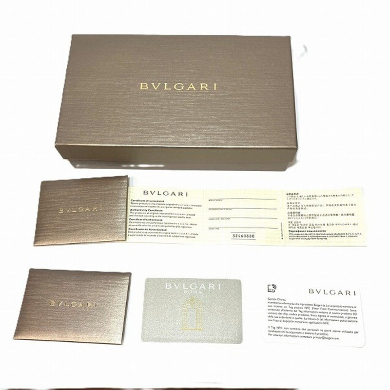 Bvlgari Black Leather Long Wallet (Bi-Fold) (Pre-Owned)