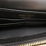 Jimmy Choo Black Leather Chain/Shoulder Wallet (Pre-Owned)