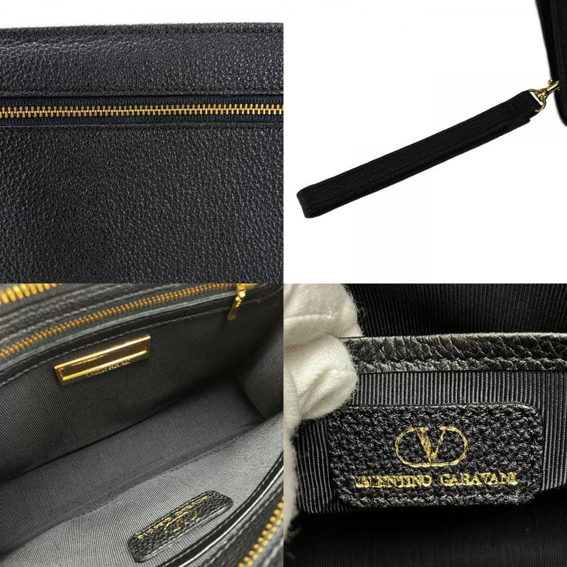 Valentino Garavani Black Leather Pochette (Pre-Owned)