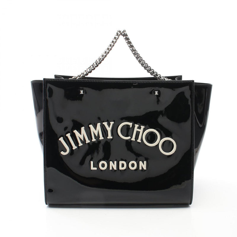 Jimmy Choo Black Patent Leather Tote Bag (Pre-Owned)