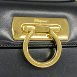 Salvatore Ferragamo Black Leather Handbag (Pre-Owned)