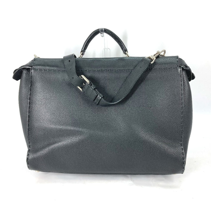 Fendi Black Leather Briefcase (Pre-Owned)