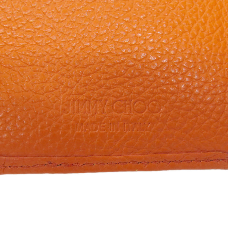 Jimmy Choo Orange Leather Wallet (Bi-Fold) (Pre-Owned)