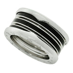 Bvlgari Black White Gold White Gold (18K) Band Ring (Pre-Owned)