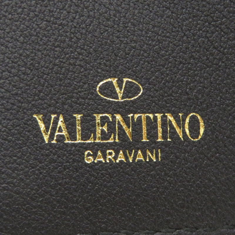 Valentino Garavani Black Leather Wallet (Bi-Fold) (Pre-Owned)