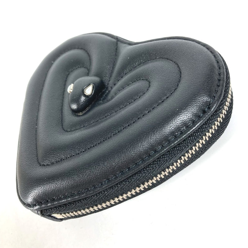 Bvlgari Black Leather Coin Purse/Coin Case (Pre-Owned)