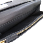 Bvlgari Black Leather Long Wallet (Bi-Fold) (Pre-Owned)