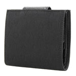 Bvlgari Black Canvas Leather Coin Purse/Coin Case (Pre-Owned)