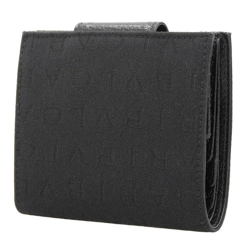 Bvlgari Black Canvas Leather Coin Purse/Coin Case (Pre-Owned)