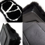 Valentino Garavani Black Fur Clutch Bag Pouch (Pre-Owned)