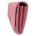 Bvlgari Pink Leather Long Wallet (Bi-Fold)