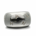 Chanel Silver Silver 925 Band Ring (Pre-Owned)