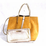 Tiffany Beige Gold Leather Handbag (Pre-Owned)