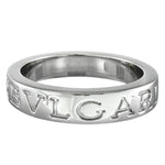 Bvlgari Silver White Gold (18K) Band Ring (Pre-Owned)