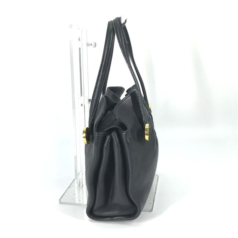 Bvlgari Black Leather Tote Bag (Pre-Owned)