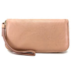 Jimmy Choo Beige Leather Long Wallet (Bi-Fold) (Pre-Owned)