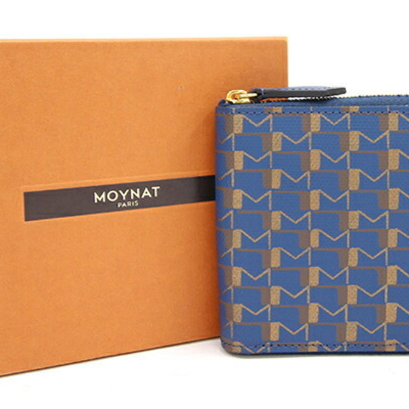 Moynat Navy Pvc Leather Wallet (Bi-Fold) (Pre-Owned)