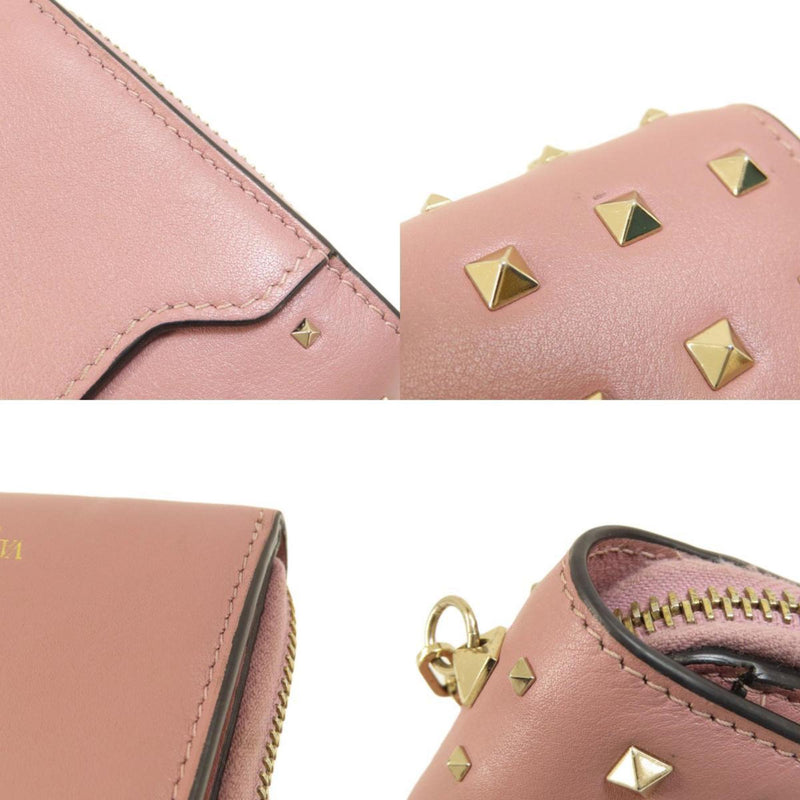 Valentino Garavani Pink Leather Wallet (Bi-Fold) (Pre-Owned)