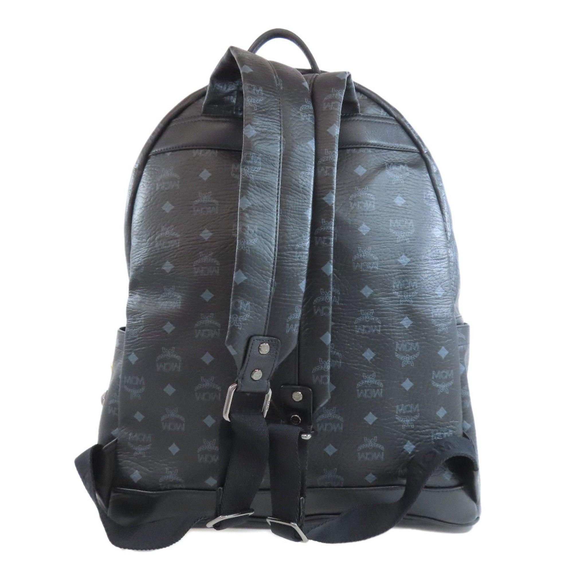 Mcm Black Leather Backpack (Pre-Owned)