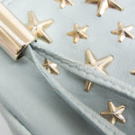 Jimmy Choo Light Blue Leather Clutch Bag (Pre-Owned)