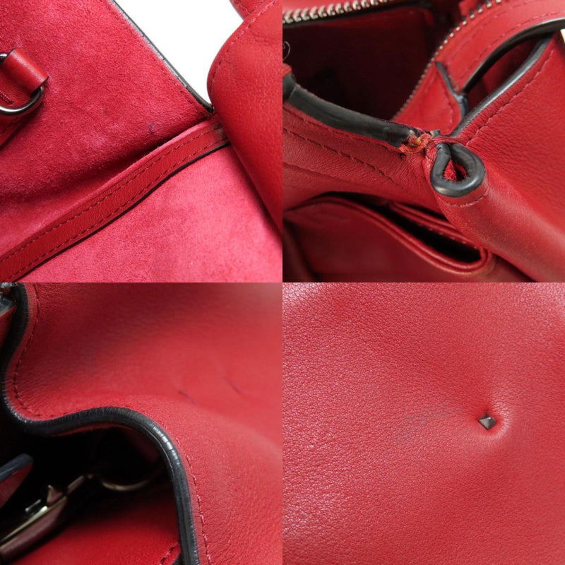 Valentino Garavani Red Color Leather Handbag (Pre-Owned)