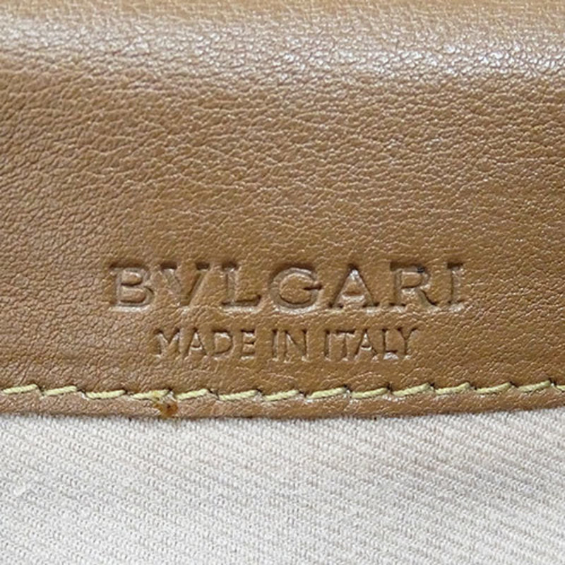 Bvlgari Brown Leather Long Wallet (Bi-Fold) (Pre-Owned)