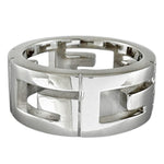 Gucci Silver White Gold (18K) Band Ring (Pre-Owned)