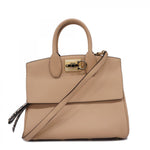 Salvatore Ferragamo Beige Leather Handbag (Pre-Owned)