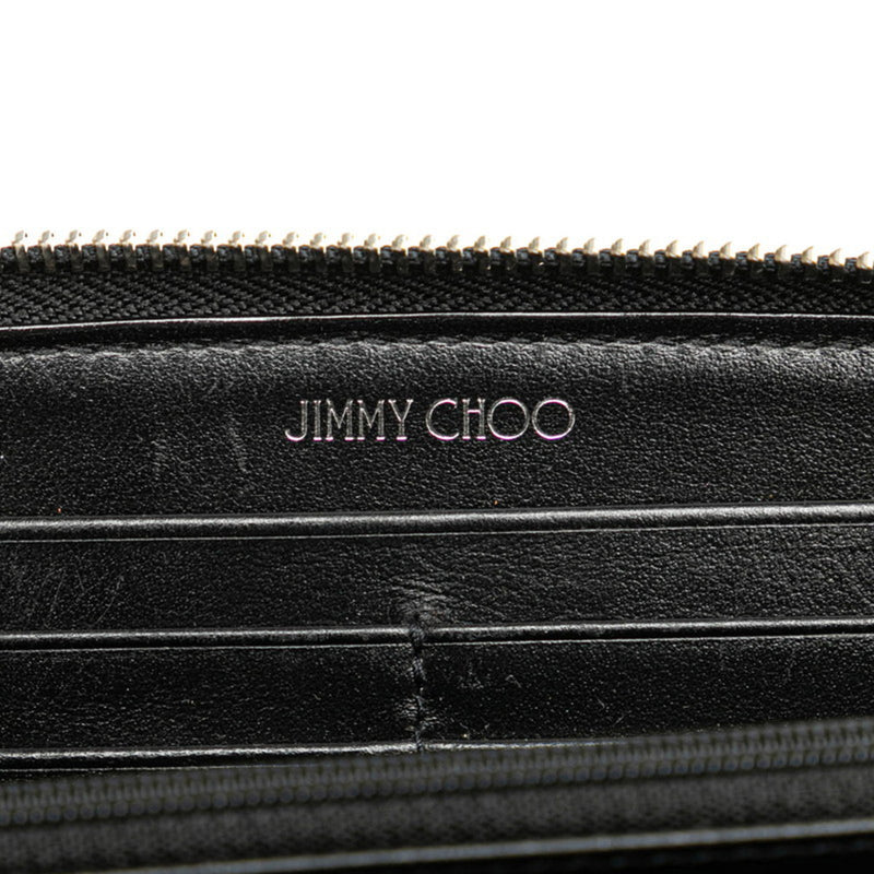 Jimmy Choo Black Leather Coin Purse/Coin Case (Pre-Owned)