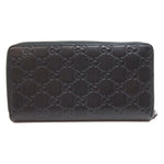 Gucci Black Leather Long Wallet (Bi-Fold) (Pre-Owned)