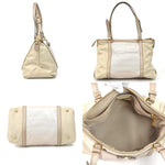 Salvatore Ferragamo Beige Nylon Leather Shoulder Bag (Pre-Owned)