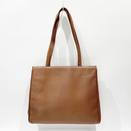 Salvatore Ferragamo Brown Leather Tote Bag (Pre-Owned)