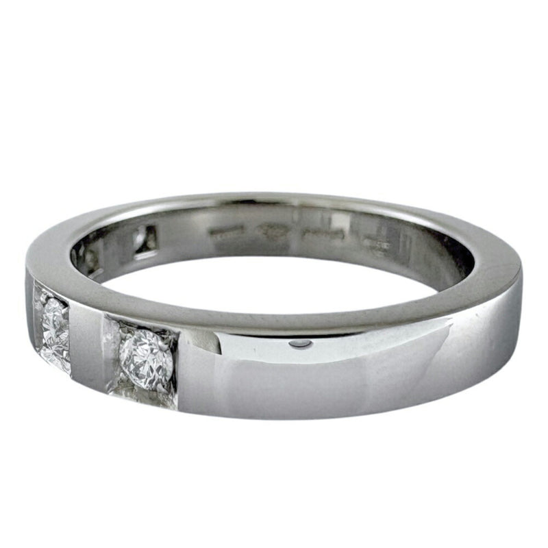 Bvlgari Silver Platinum 950 Band Ring (Pre-Owned)