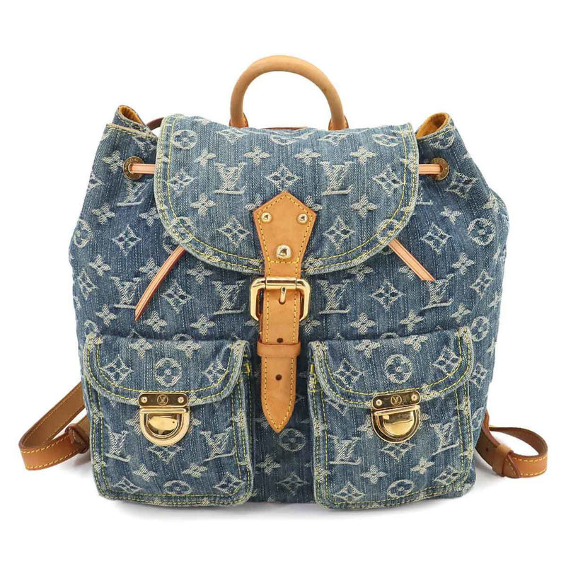 Louis Vuitton Blue Monogram Denim Backpack (Pre-Owned)