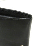 Salvatore Ferragamo Black Leather Long Wallet (Bi-Fold) (Pre-Owned)