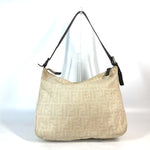 Fendi Beige Canvas Leather Shoulder Bag (Pre-Owned)