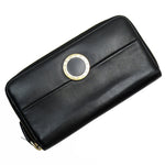 Bvlgari Black Leather Coin Purse/Coin Case (Pre-Owned)