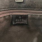 Gucci Brown Canvas Leather Shoulder Bag (Pre-Owned)