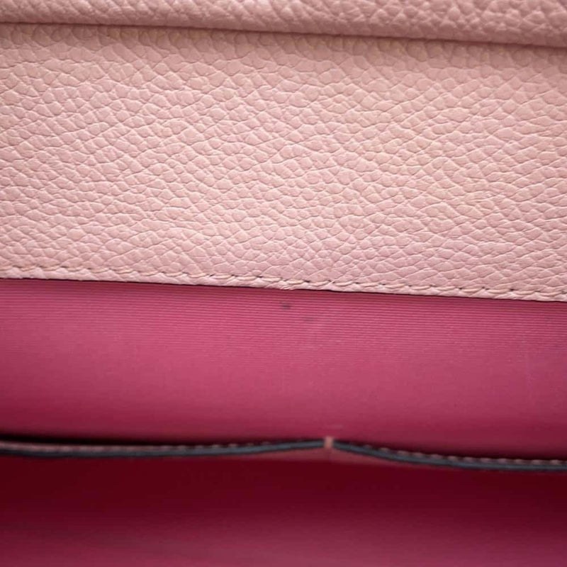 Bvlgari Pink Leather Handbag Shoulder Bag (Pre-Owned)