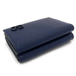 Valentino Garavani Blue Navy Leather Wallet (Tri-Fold) (Pre-Owned)