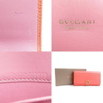 Bvlgari Salmon Pink Leather Long Wallet (Bi-Fold) (Pre-Owned)