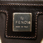 Fendi Beige Brown Canvas Leather Shoulder Bag (Pre-Owned)