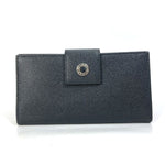 Bvlgari Black Leather Long Wallet (Bi-Fold) (Pre-Owned)