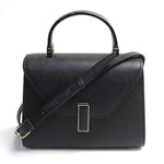 Valextra Black Leather Shoulder Bag (Pre-Owned)