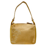 Versace Beige Leather Shoulder Bag (Pre-Owned)