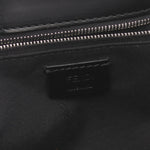 Fendi Baguette Black Gray Leather Shoulder Bag (Pre-Owned)