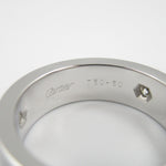 Cartier Clear White Gold White Gold (18K) Band Ring (Pre-Owned)